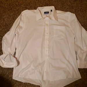 Chaps White Dress Button-Up 18 34/35